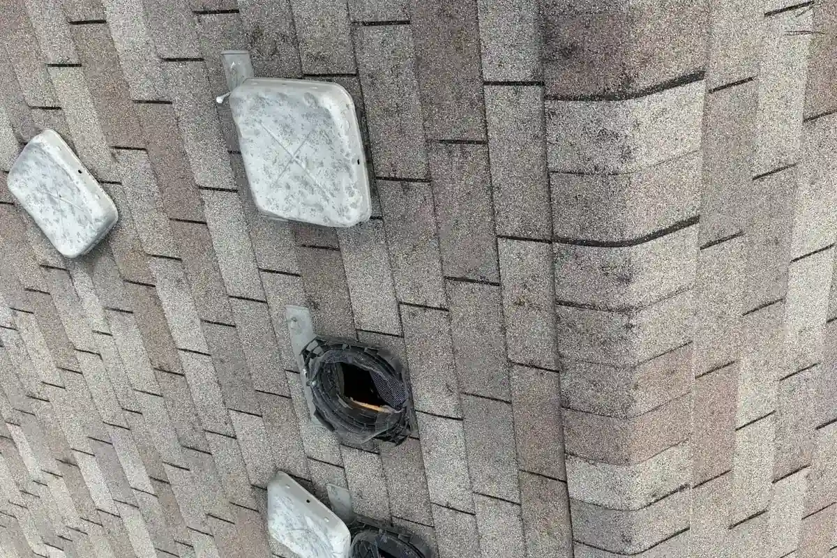 Damaged or displaced roof vents and shingles, C&A Roofing & Construction